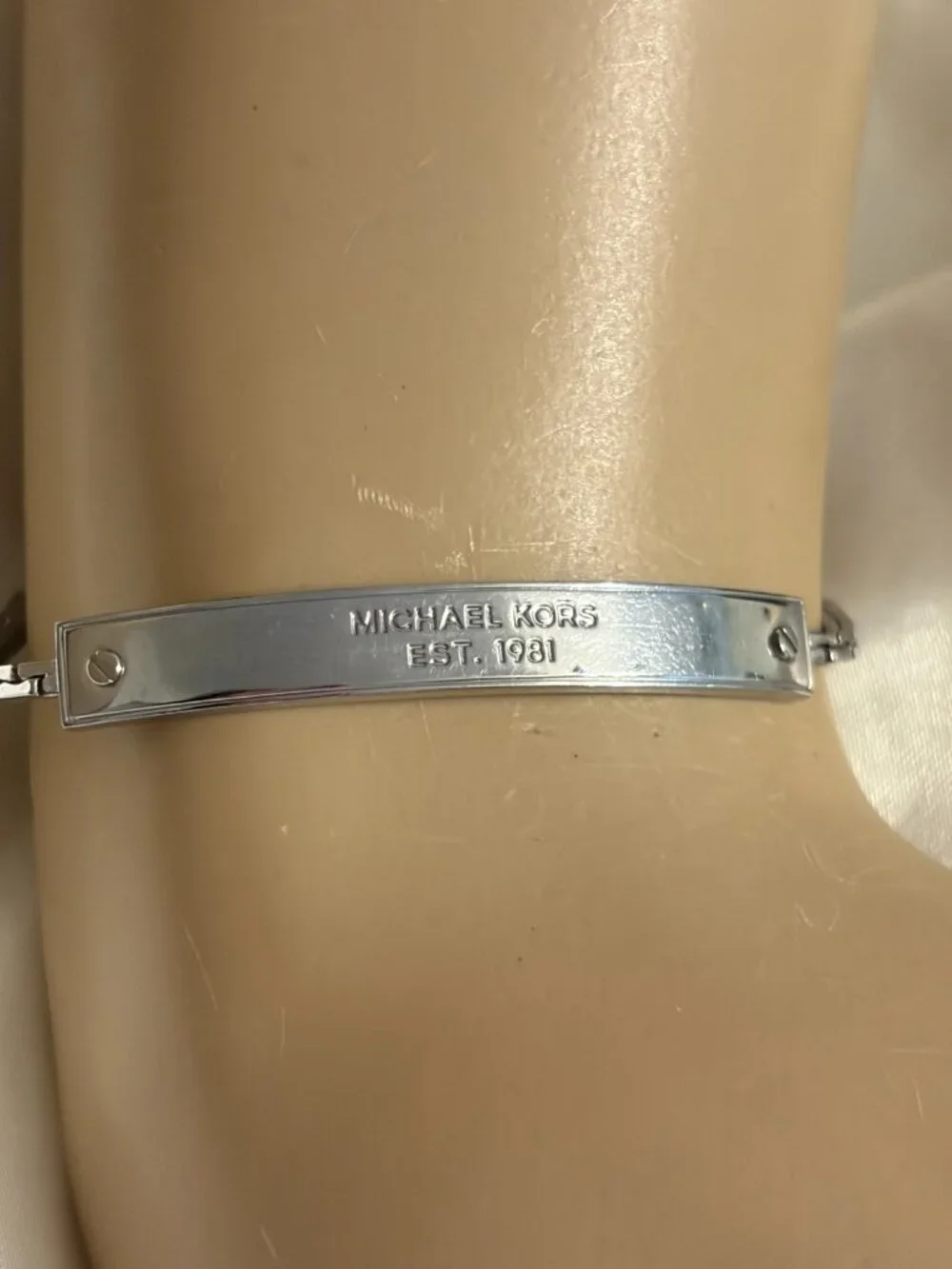 Michael Kors SilverTone ID Bracelet